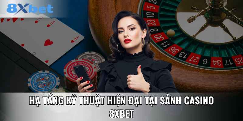 Hạ tầng kỹ thuật hiện đại tại sảnh casino 8XBET